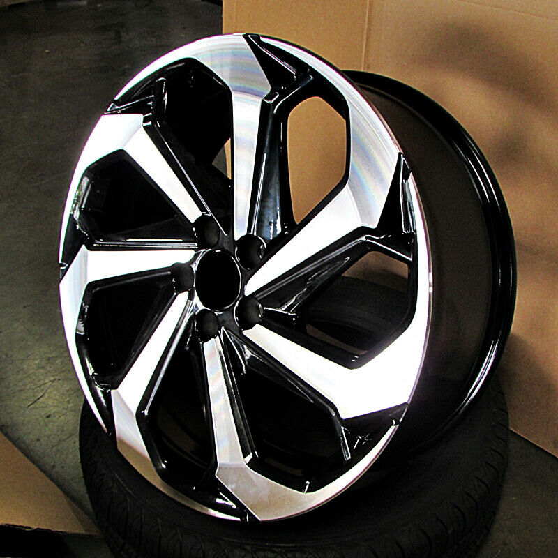 20-inch black machined OE Style Wheels for Honda Accord, Civic, and Acura TSX, showcasing sleek automotive rims and wheel design.