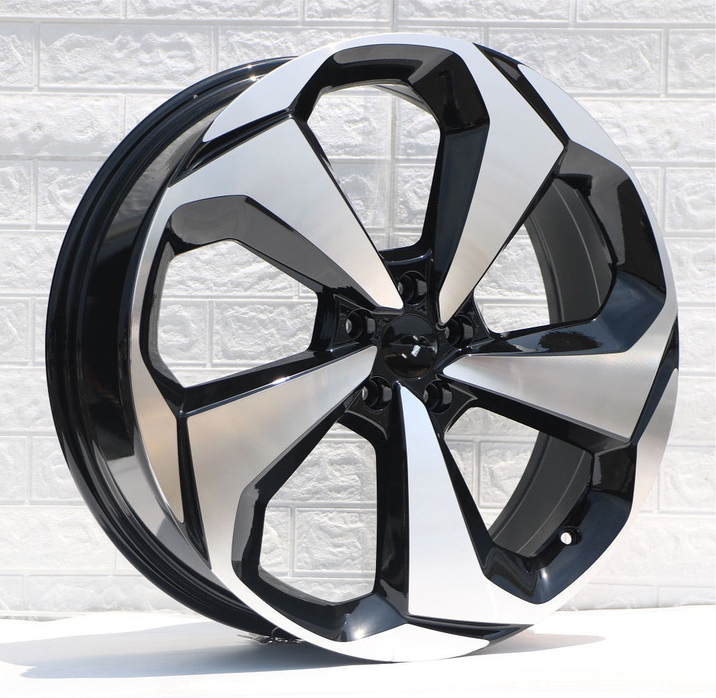 20-inch black machined OE Style Wheels for Honda Accord, Civic, and Acura TSX, showcasing sleek automotive rims and wheel design.
