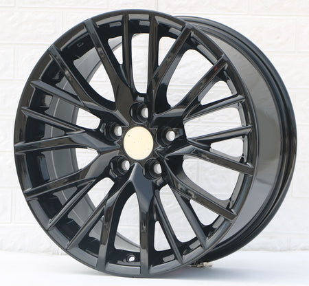 20-inch gloss black sport wheels by OE Style Wheels, designed for Lexus RX330, RX350, and RX450 automotive rims.