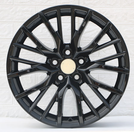 20-inch gloss black sport wheels by OE Style Wheels for Lexus RX330, RX350, and RX450 SUV with sleek, sporty design.