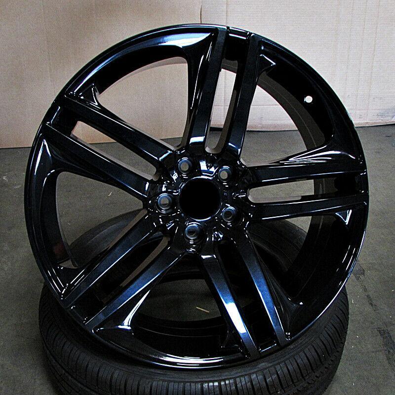 20-inch gloss black OE Style Wheels for Honda Accord, Civic, Acura TSX, and more, showcasing sleek automotive rims and wheel design.