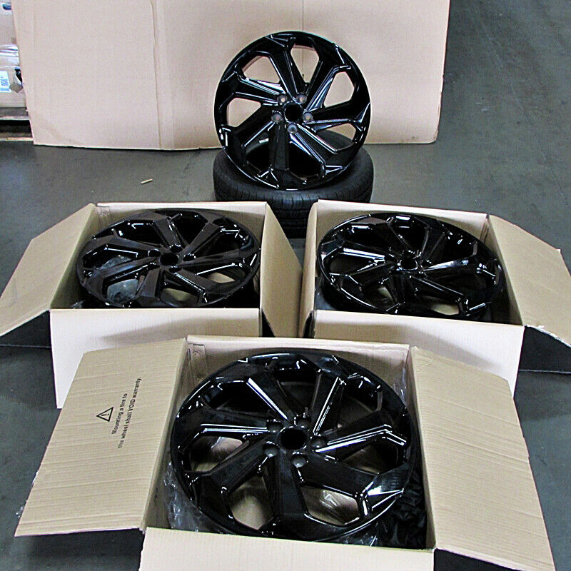 20-inch gloss black OE Style Wheels for Honda Accord, Civic, and Acura TSX, showcasing sleek automotive rims and sporty design.