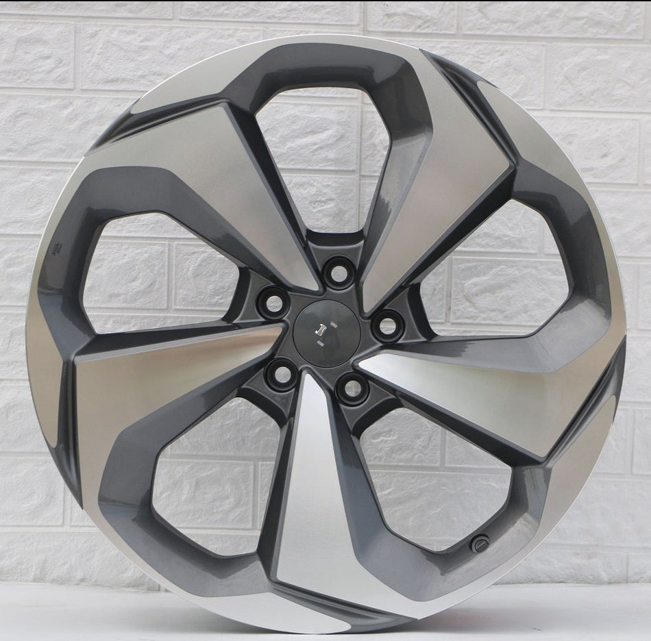 20-inch gunmetal machined OE Style Wheels for Honda Accord, Civic, Acura TSX, featuring sleek automotive rims and a modern finish.