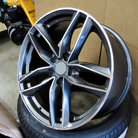 20-inch RS6 style gunmetal wheels for Audi A3, S3, A4, S4, A5, S5, A6, S6, A7, S7, A8, S8, Q3, Q5, SQ5, RS5, RS7