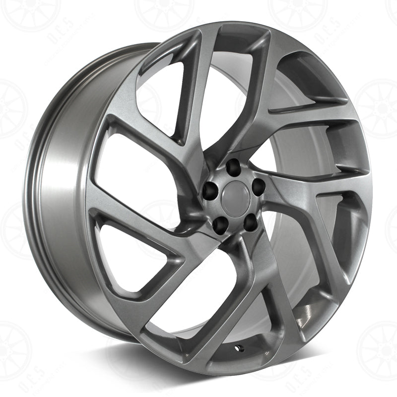 22-inch Gunmetal Autobiography style wheels by OE Style Wheels on Range Rover Defender, Discovery, LR3, LR4, HSE, Sport, SVR, Supercharged