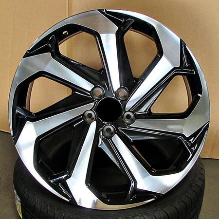 22-inch black machined OE Style Wheels for Honda Accord, Civic, Acura TSX, featuring stylish automotive rims and wheels.