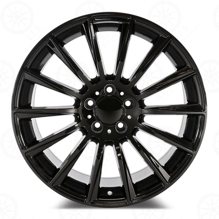 22-inch gloss black OE Style Wheels for Mercedes ML, GLE, GLS, and AMG models, featuring a sleek, modern design for a stylish upgrade.