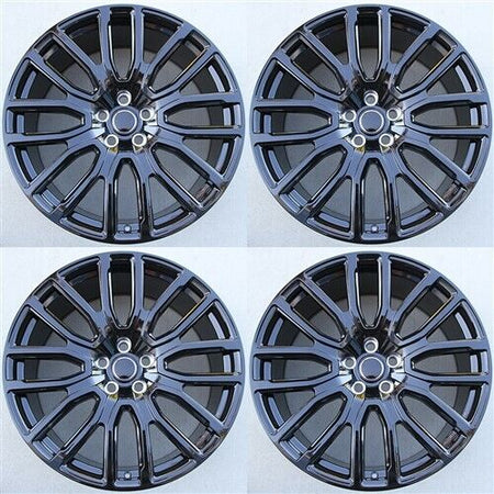 22-inch gloss black OE Style Wheels for Range Rover Defender Discovery LR3 LR4 HSE Sport SVR Supercharged and Autobiography models.