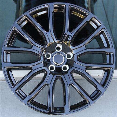 22-inch gloss black OE Style Wheels for Range Rover Defender, Discovery, LR3, LR4, HSE, Sport, SVR, Supercharged, and Autobiography models
