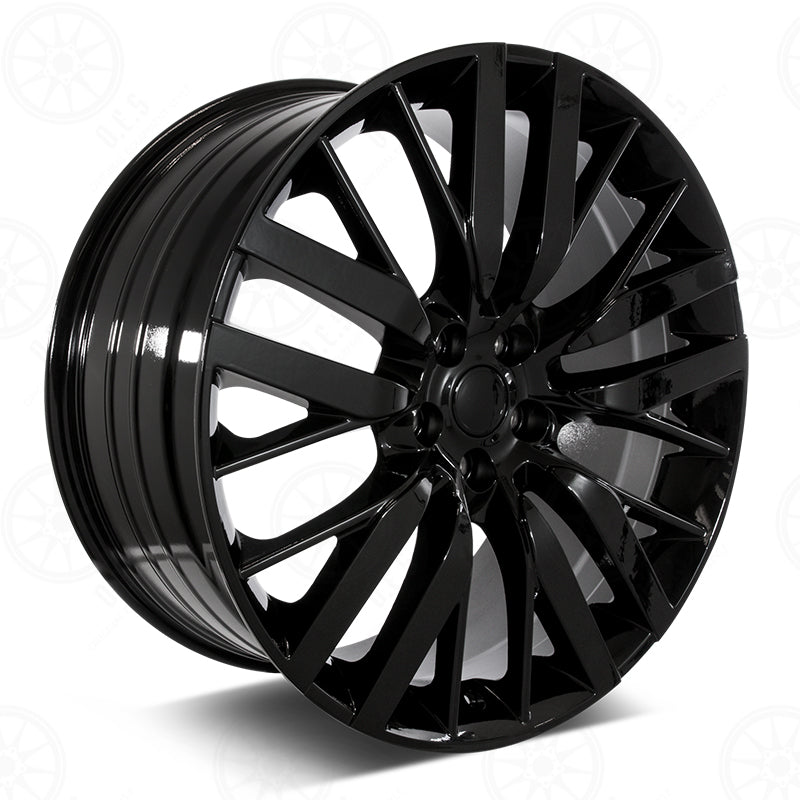 22-inch gloss black Sport Style OE Style Wheels for Range Rover Defender, Discovery, LR3, LR4, HSE Sport, SVR, Supercharged, Dynamic.