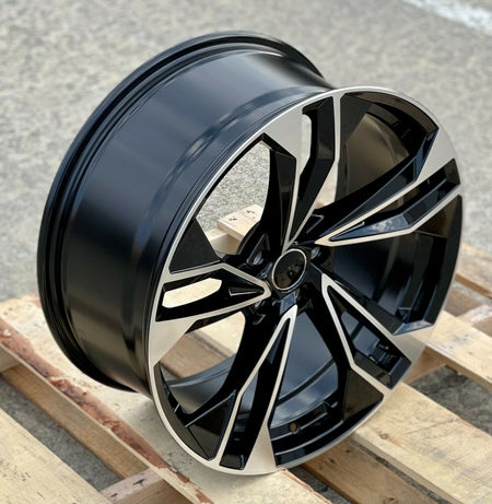 20-inch OE Style black machined wheels for Audi A3, S3, A4, S4, A5, S5, A6, S6, A7, S7, A8, S8, Q5, SQ5, RS models, TT, Quattro,
