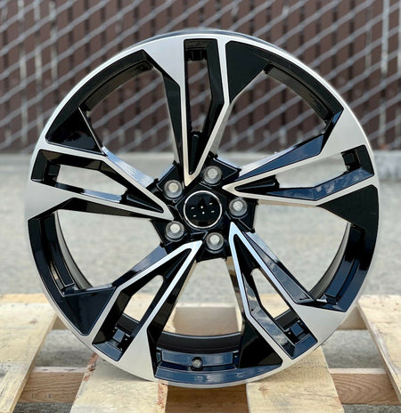 20-inch OE Style black machined wheels for Audi A3, S3, S4, A5, S5, A6, S6, A7, S7, A8, S8, Q5, SQ5, RS3, RS5, RS7, TT,