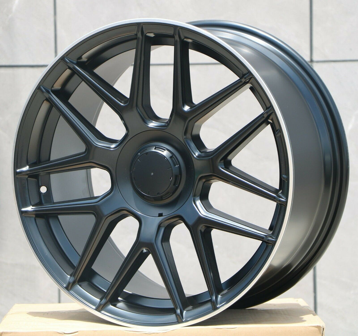 Matte black OE Style Wheels for Mercedes ML, GLE, GLS models, featuring a sleek design and durable alloy construction.