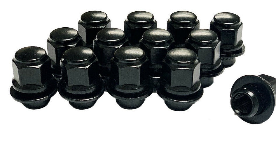 24pcs Mag Seat Style Black Lug Nuts Fits Toyota Tacoma 4Runner TRD